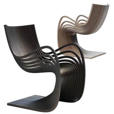 现代木制休闲椅